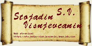 Stojadin Višnjevčanin vizit kartica